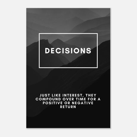 da vinci motivational wall art decisions