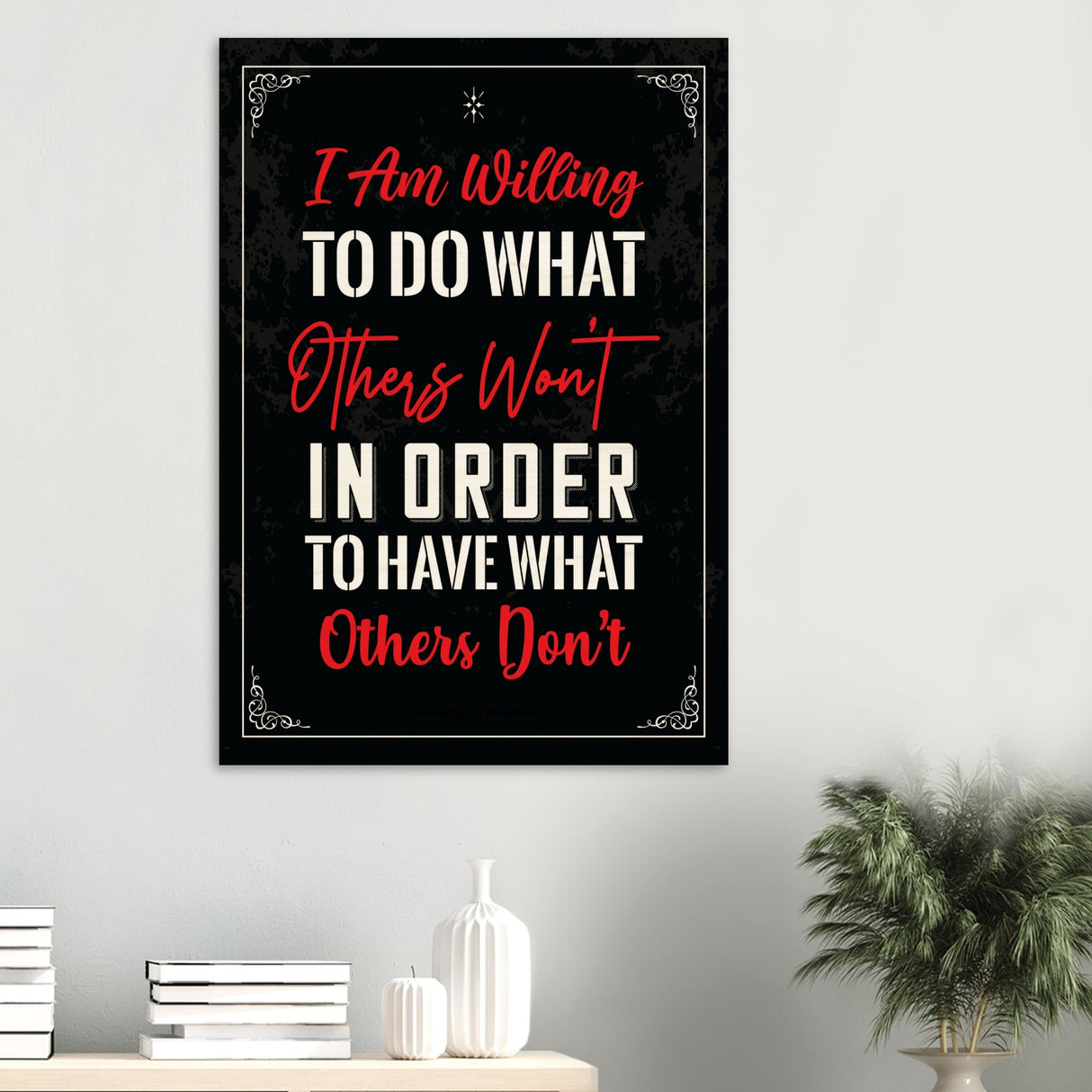 da vinci motivational wall art willing