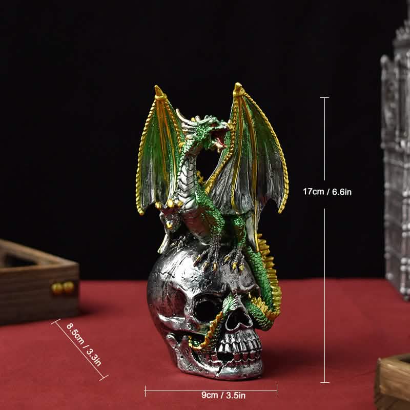 Dragon Candlestick Statue – Gothic Resin Sculpture Ornament for Home & Fantasy Décor