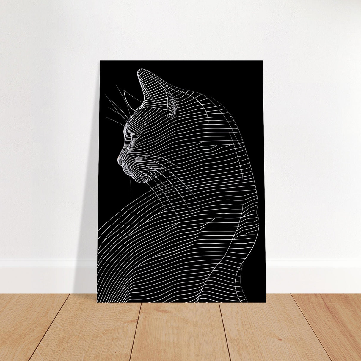  minimalist nature wall art cat animal prints