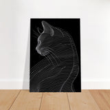  minimalist nature wall art cat animal prints