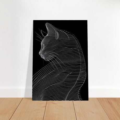  minimalist nature wall art cat animal prints