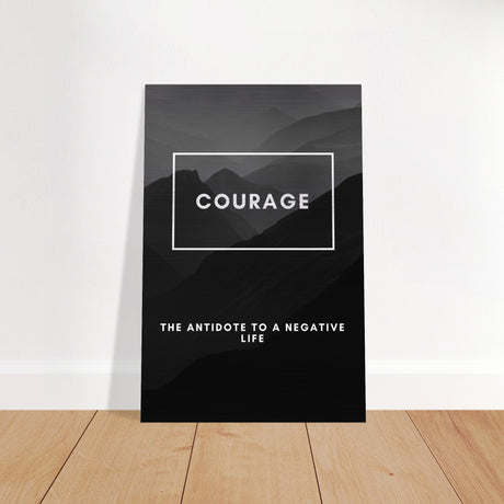 da vinci motivational wall art courage