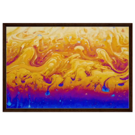 Lava Dreamscape â€“ Fluid Abstract Wall Art PrintFramed Canvas40x60 cm / 16x24â€³