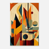 da vinci geometric cubism modern wall art