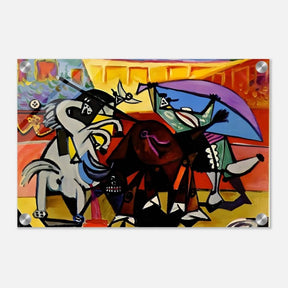 A Bullfight Cubism Painting by Pablo Picasso | wall art print - Acrylic Print - 30x45 cm / 12x18″ - 