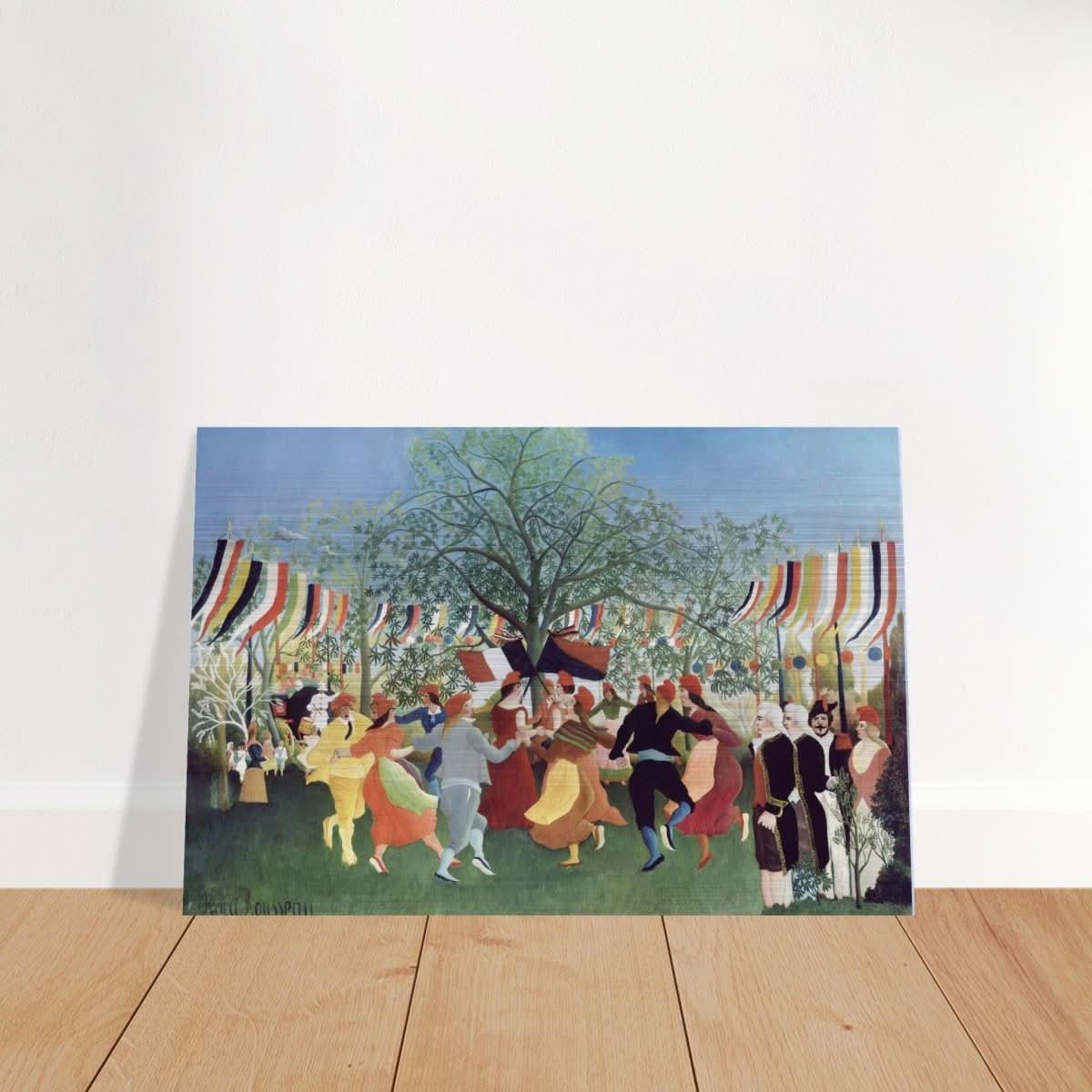 A Centennial of Independence by Henri Rousseau | Naïve Vintage art print - Brushed Aluminum Print - 40x60 cm / 16x24″ - 