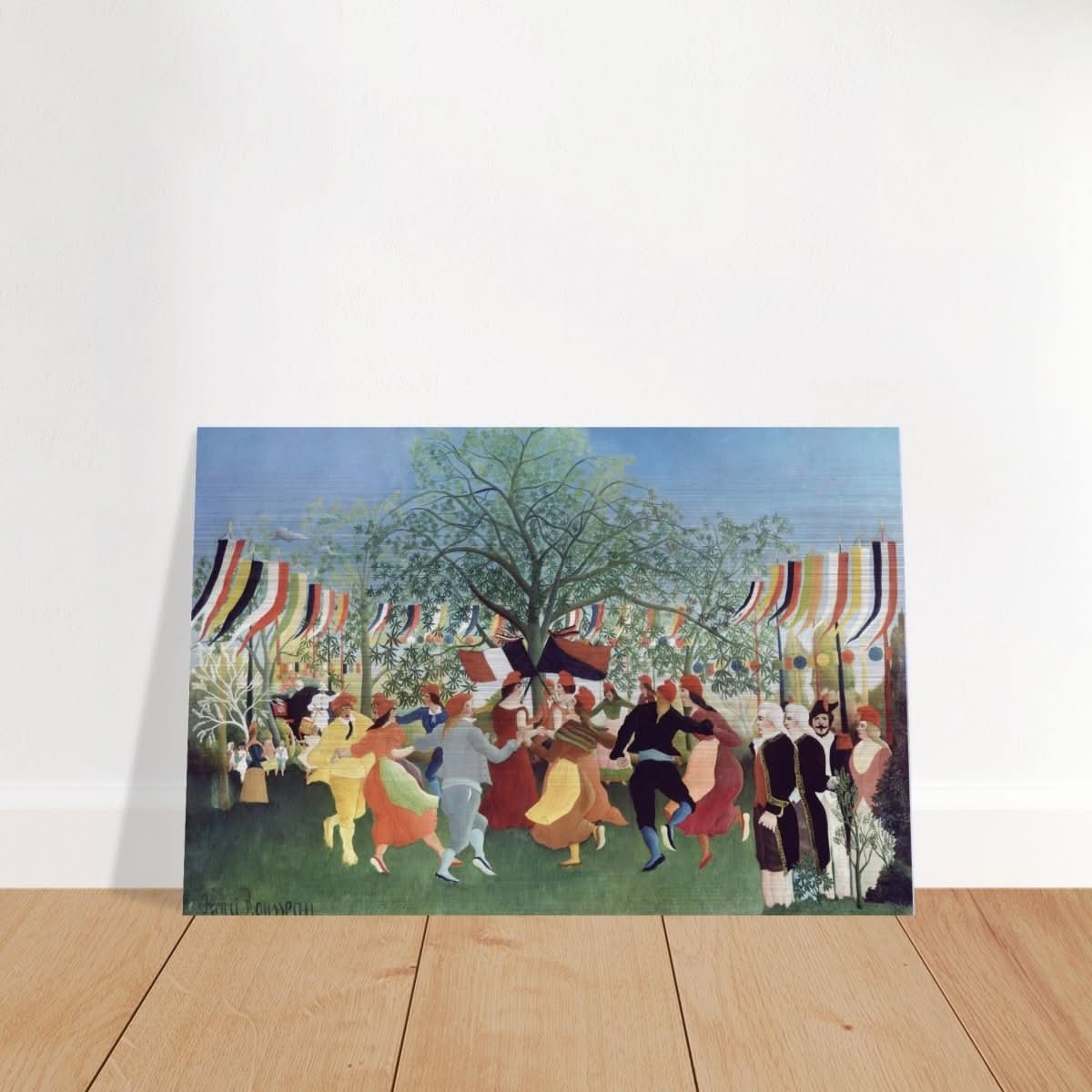 A Centennial of Independence by Henri Rousseau | Naïve Vintage art print - Brushed Aluminum Print - 50x75 cm / 20x30″ - 