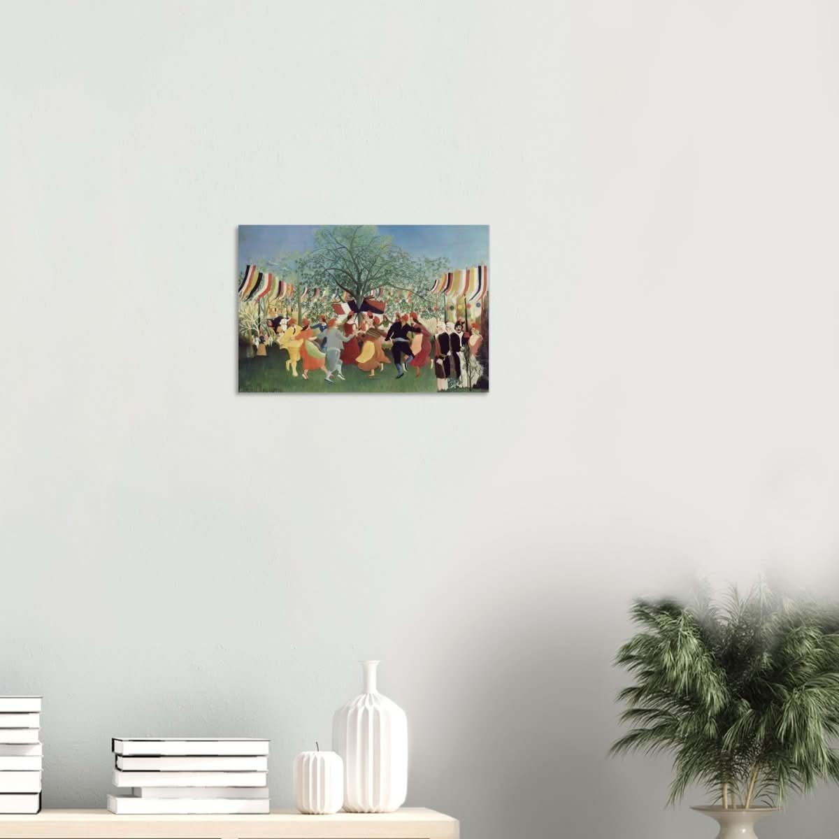 A Centennial of Independence by Henri Rousseau | Naïve Vintage art print - Wood Prints - 30x45 cm / 12x18″ - 10 mm