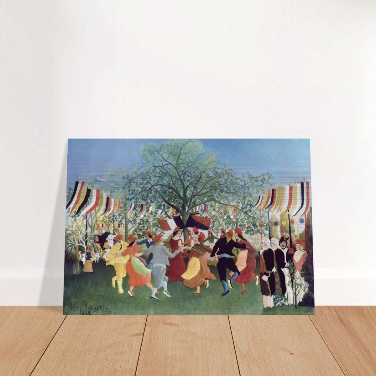 A Centennial of Independence by Henri Rousseau | Naïve Vintage art print - Brushed Aluminum Print - 70x100 cm / 28x40″ - 
