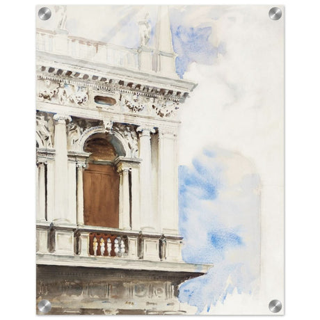 A Corner of the Library in Venice (ca. 1904–1907) by John Singer Sargent | Vintage wall art print - Acrylic Print - 40x50 cm / 16x20″ - 