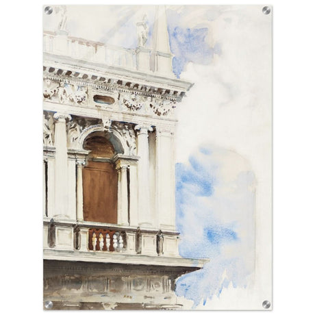 A Corner of the Library in Venice (ca. 1904–1907) by John Singer Sargent | Vintage wall art print - Acrylic Print - 60x80 cm / 24x32″ - 