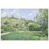 A Cowherd at Valhermeil, Auvers - sur - Oise (1874) by Camille Pissarro | Nature Wall art Print - Acrylic Print - 50x75 cm / 20x30″ - 