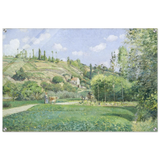 A Cowherd at Valhermeil, Auvers - sur - Oise (1874) by Camille Pissarro | Nature Wall art Print - Acrylic Print - 60x90 cm / 24x36″ - 