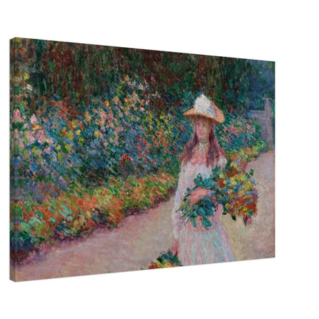 A Girl in the Garden | Vintage Art Wall art print - Canvas - 60x90 cm / 24x36″ - 