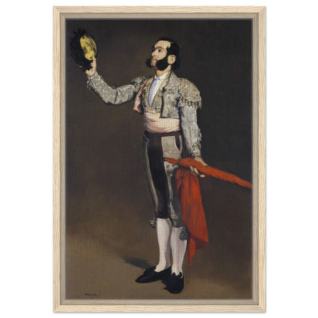 A Matador by Edouard Manet (1866–67) | Vintage wall art print - Framed Canvas - 40x60 cm / 16x24″ - Wood frame