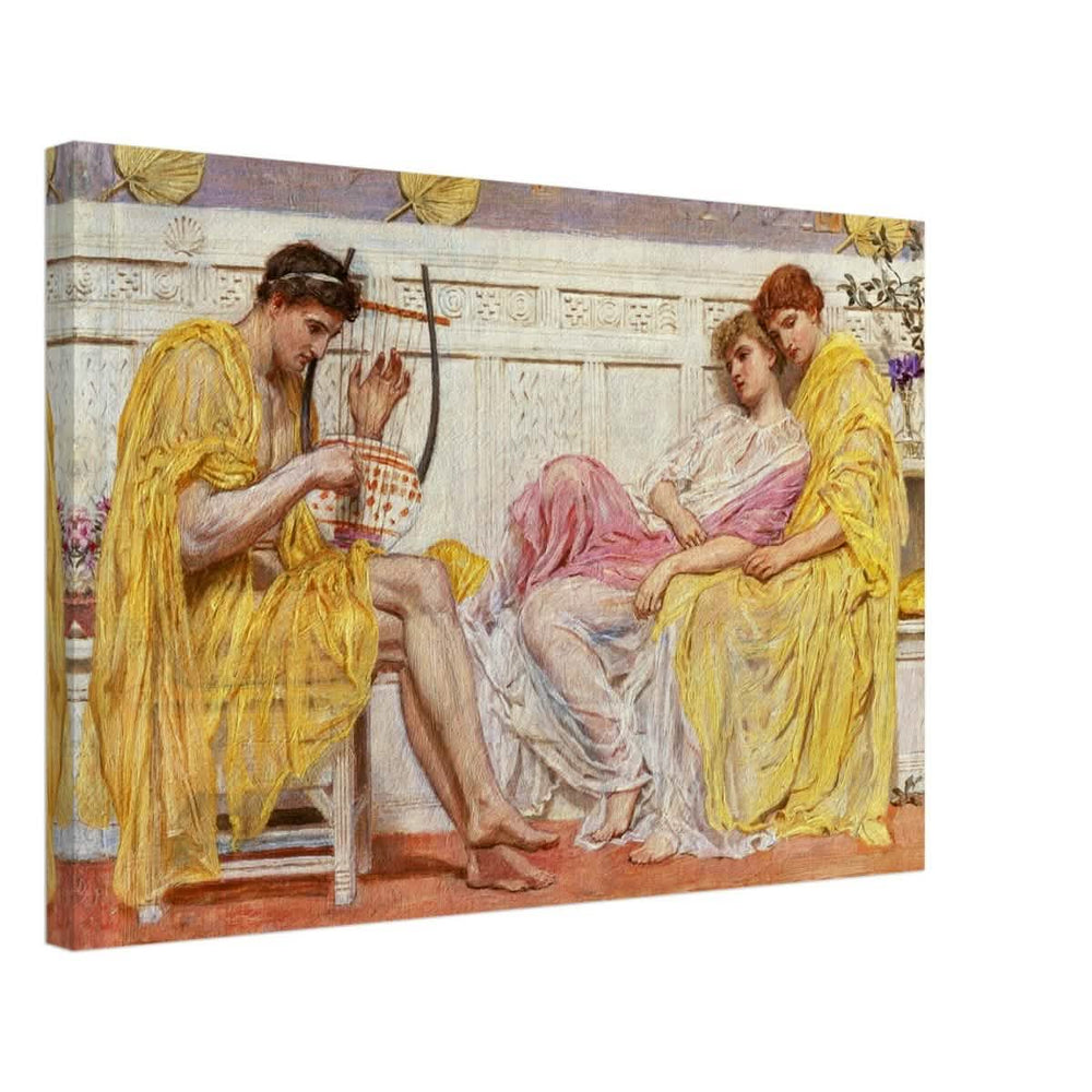 A Musician by Albert Joseph Moore (1867) | Vintage wall art print - Canvas - 40x60 cm / 16x24″ - 