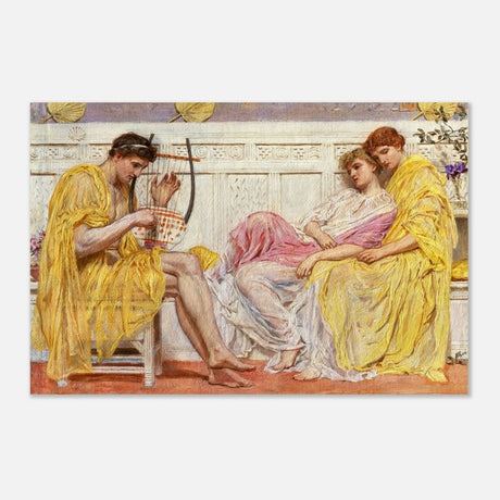 A Musician by Albert Joseph Moore (1867) | Vintage wall art print - Aluminum Print - 60x90 cm / 24x36″ - 