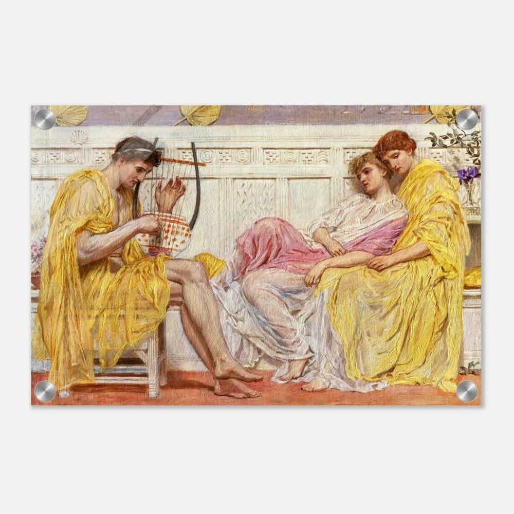 A Musician by Albert Joseph Moore (1867) | Vintage wall art print - Acrylic Print - 30x45 cm / 12x18″ - 