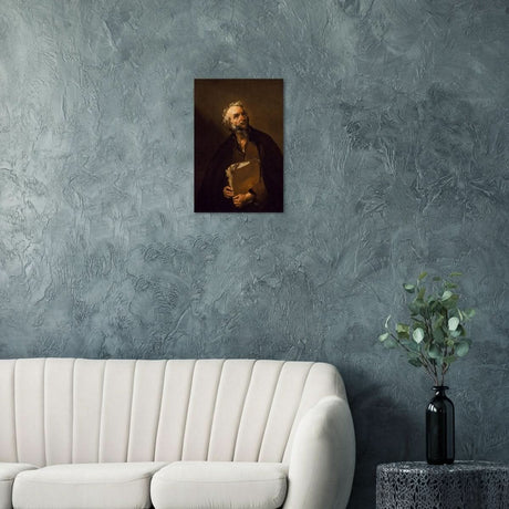 A Philosopher by Jusepe de Ribera | Vintage Wall art print - Brushed Aluminum Print - 40x60 cm / 16x24″ - 