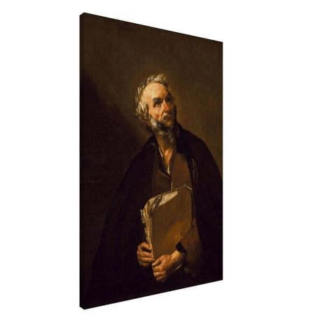 A Philosopher by Jusepe de Ribera | Vintage Wall art print - Canvas - 60x90 cm / 24x36″ - 