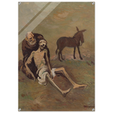 The Good Samaritan by CypriÃ¡n MajernÃ­k â€“ Expressionist Biblical Wall Art PrintBrushed Aluminum Print70x100 cm / 28x40â€³
