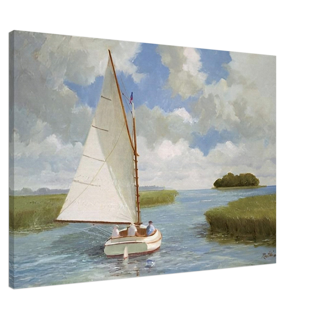 da vinci nature wall art boat