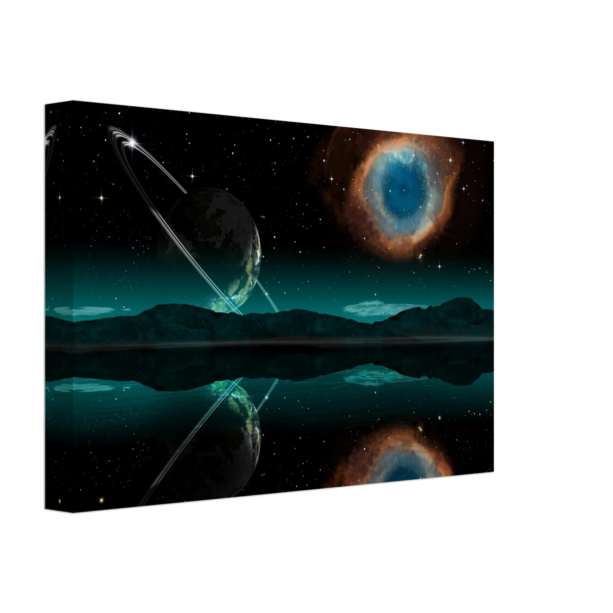 celestial reflections a portal beyond the stars wall art print50x75 cm / 20x30″Aluminum Print