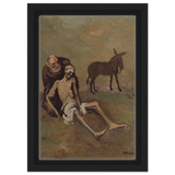 The Good Samaritan by CypriÃ¡n MajernÃ­k â€“ Expressionist Biblical Wall Art PrintAluminum Print50x70 cm / 20x28â€³