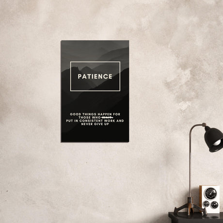  motivational wall art patience