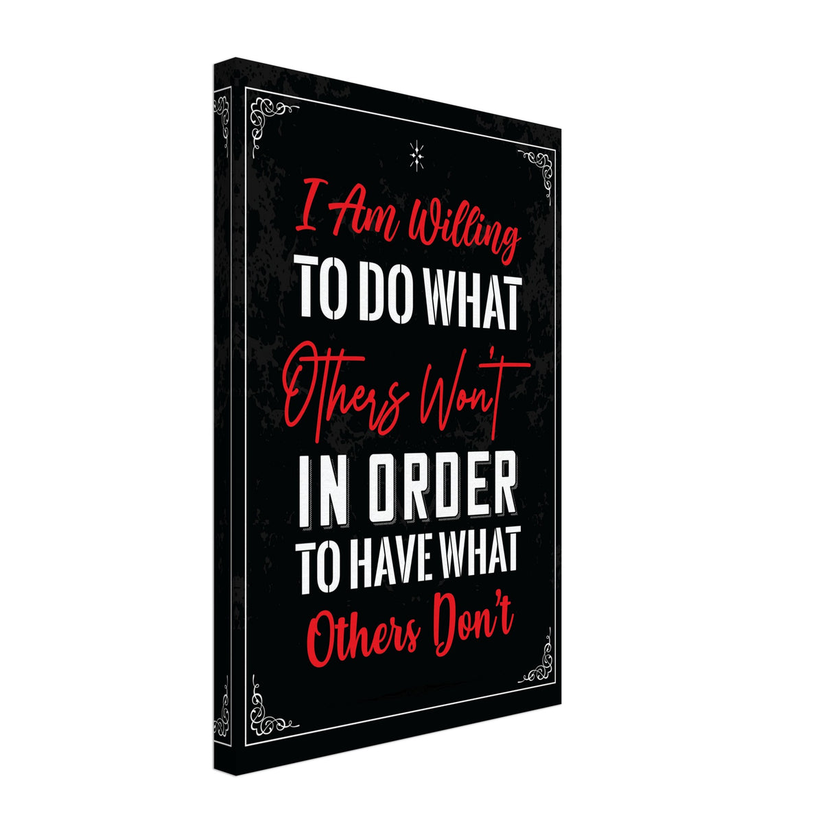 da vinci motivational wall art willing