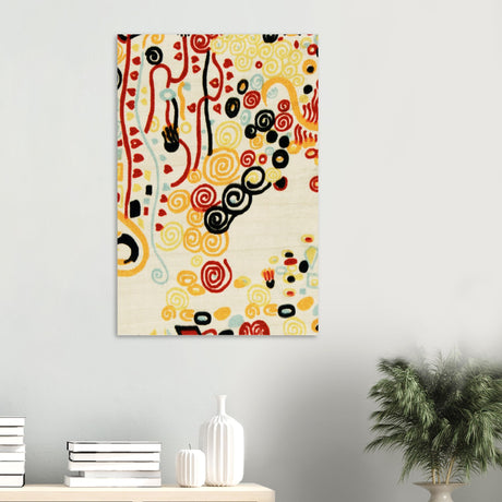 textile sample by gustav klimt