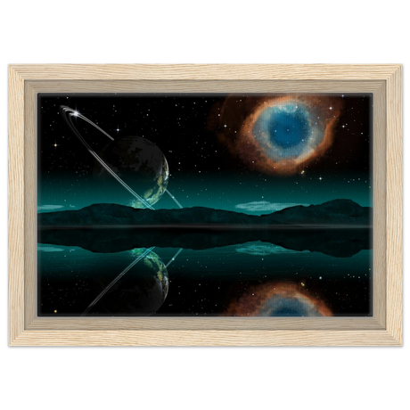 celestial reflections a portal beyond the stars wall art print30x45 cm / 12x18″Canvas