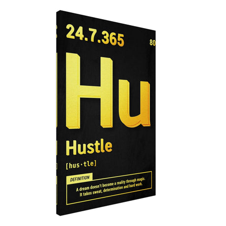 da vinci motivational wall art hustle