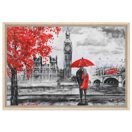 love in london rain romantic city escape wall art print70x100 cm / 28x40″Fine Art Poster