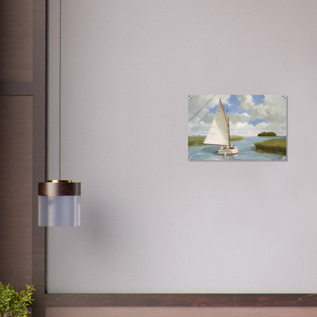 da vinci nature wall art boat