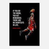 da vinci motivational wall art no shortcuts