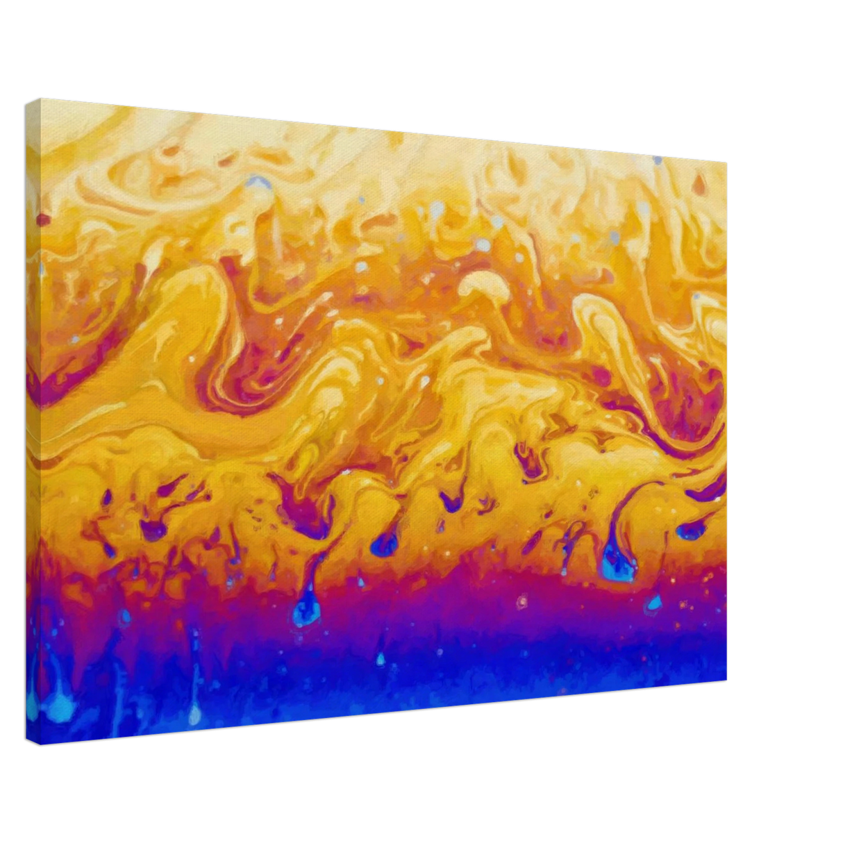 Lava Dreamscape â€“ Fluid Abstract Wall Art PrintWood Prints60x90 cm / 24x36â€³