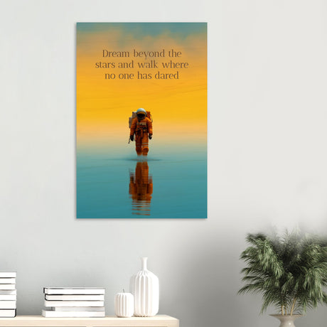da vinci motivational wall art dare