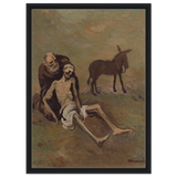 The Good Samaritan by CypriÃ¡n MajernÃ­k â€“ Expressionist Biblical Wall Art PrintFine Art Poster45x60 cm / 18x24â€³
