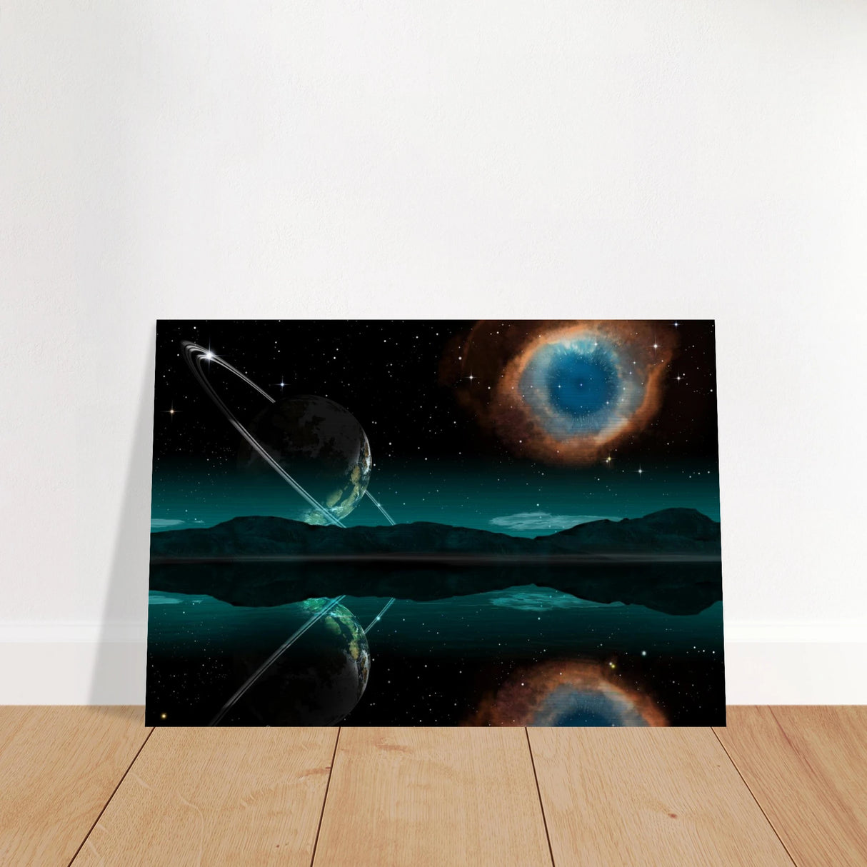 celestial reflections a portal beyond the stars wall art print60x90 cm / 24x36″Framed Canvas
