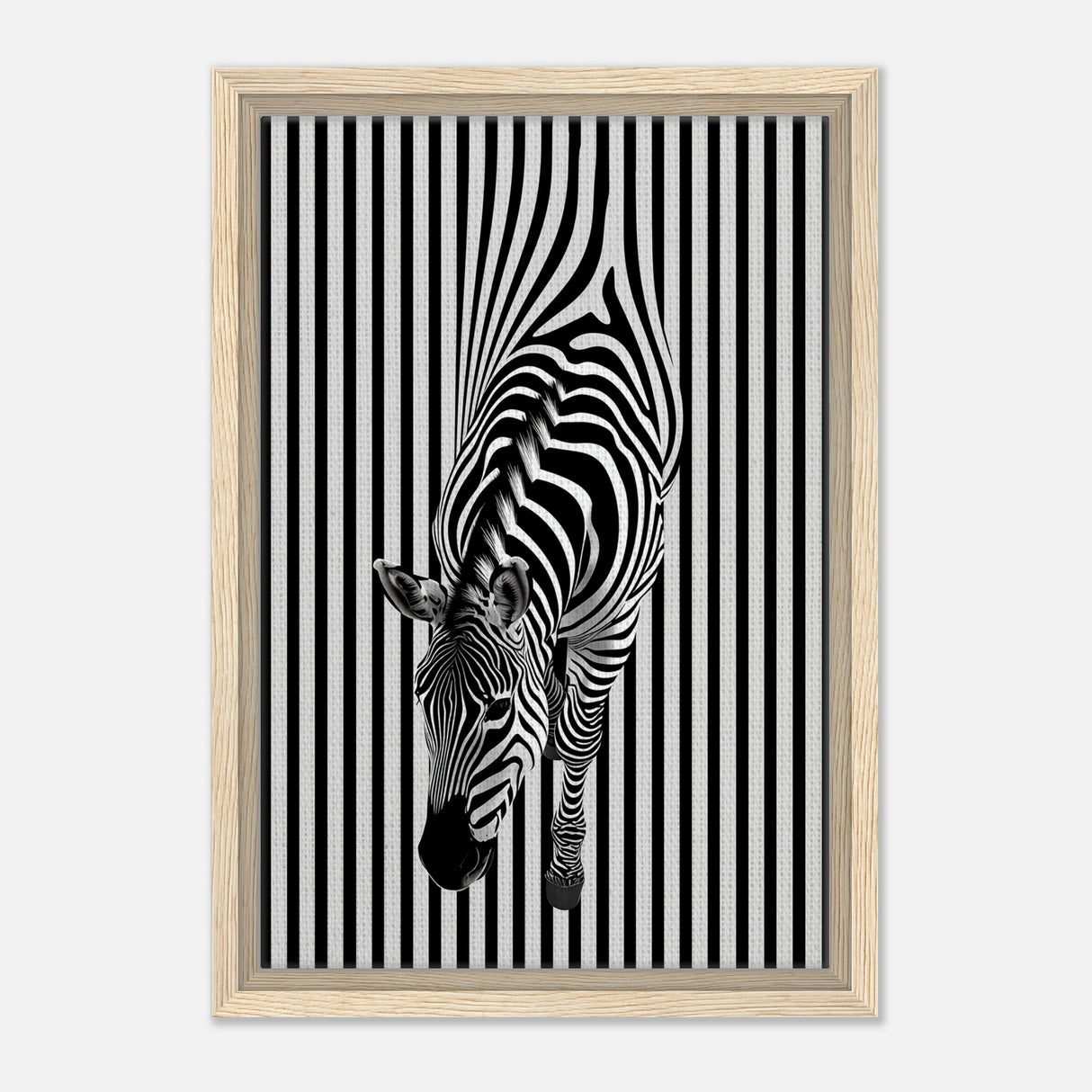  minimalist wall art wildlife zebra