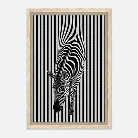  minimalist wall art wildlife zebra