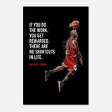 da vinci motivational wall art no shortcuts
