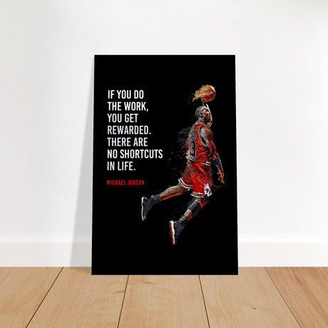 da vinci motivational wall art no shortcuts