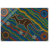 Aboriginal Kangaroo Dreaming Wall Art Print - Acrylic Print - 70x100 cm / 28x40″ - 