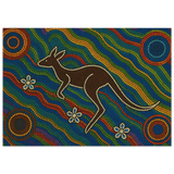 Aboriginal Kangaroo Dreaming Wall Art Print - Wood Prints - 70x100 cm / 28x40″ - 