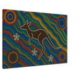 Aboriginal Kangaroo Dreaming Wall Art Print - Canvas - 60x90 cm / 24x36″ - 