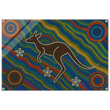 Aboriginal Kangaroo Dreaming Wall Art Print - Acrylic Print - 60x90 cm / 24x36″ - 