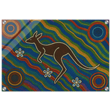 Aboriginal Kangaroo Dreaming Wall Art Print - Acrylic Print - 40x60 cm / 16x24″ - 